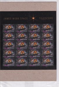 Scott #5720 James Webb Space Telescope Sheet of 20 Forever Stamps - Sealed
