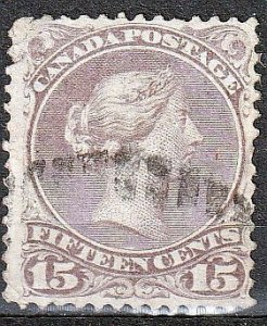 Canada Large Queen #29b Red Lilac VF,      (402)