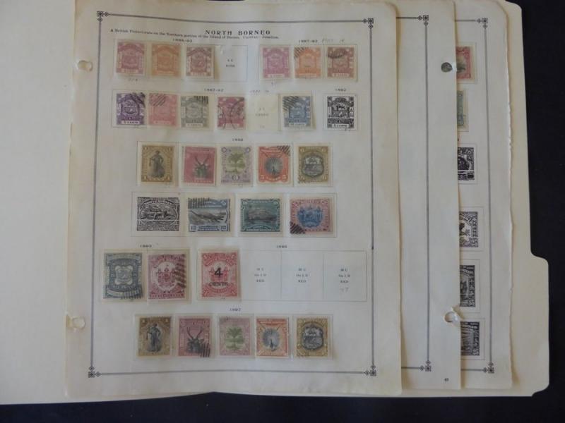 North Borneo 1886-1940 Mint/Used on Scott International Album Pages