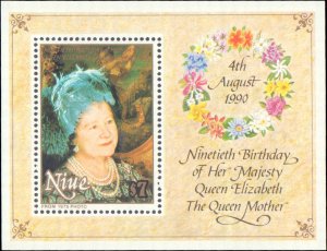 Niue #588, Complete Set, 1990, Royality, Never Hinged