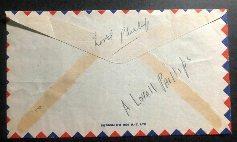 1946 Belize British Honduras Commercial Airmail Cover To Montreal Canada