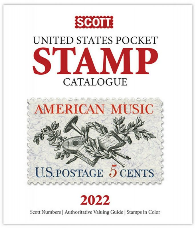 Scott 2022 United States Pocket Stamp Catalog / US Guide  Reference Book 