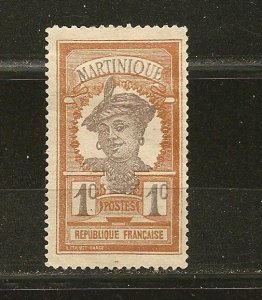 Martinique SC#62 Woman Mint No Gum