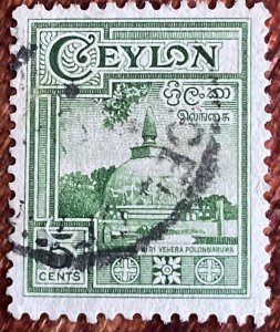 Ceylon #308 Used Single Kiri Vehera Polonneruwa L39