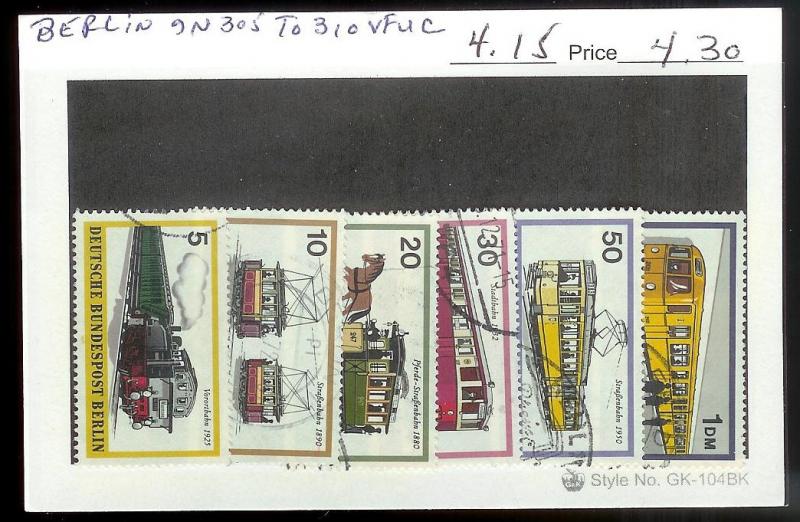 GERMANY BERLIN Sc#9N305-310 USED SET