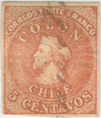 Chile #14 Used VF cv $10