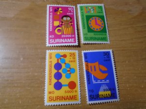 Suriname  #  B187-88 / 190-91  MNH