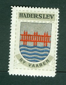 Denmark. Poster Stamp 1940/42. Mnh. Town: Haderslev. Coats Of Arms: Bridge