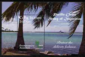 COOK ISLANDS - 2010 - Environment Awareness - Perf Min Sheet - Mint Never Hinged