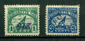 South Dakota Cigarette Tax Stamps 1-cent & 3-cent BIN = $10.00