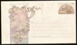 Australia 1991 Christmas Aerogram Seven Seas #A99