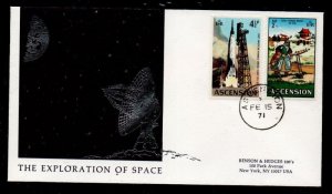 Ascension Sc 138, 144 on 1971 Rocket Stamps Cover to New York