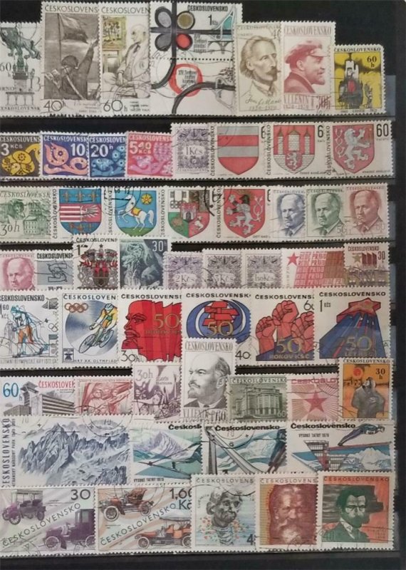 CZECHOSLOVAKIA Stamp Lot Used T1076