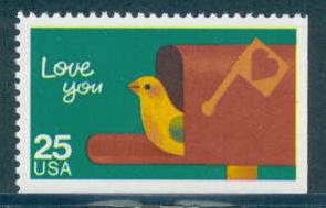 2398 25c Love You Fine MNH BPS