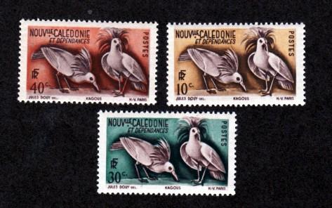 New Caledonia # 276-278 Mint Birds!