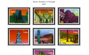 COLOR PRINTED PORTUGAL 2000-2010 STAMP ALBUM PAGES (214 illustrated pages)