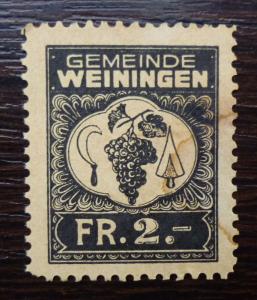 SWITZERLAND-REVENUE-TAX-STAMP R! helvetia schweiz stempelmarke france M59