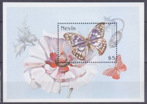 1997 Nevis 1108/B125 Butterflies 6,50 €