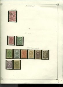 Collection, AUSTRIA Part A Scott Pages, 1850/1959, Cat $192, Mint & Used