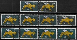 Ireland #357 Used Stamp - Winged Ox - Wholesale X 10