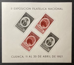 Ecuador 1957 #614a S/S, Founding of Cuenca, MNH.