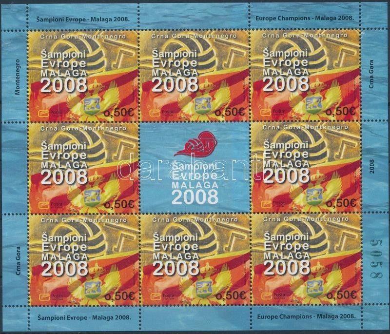 Montenegro stamp Water Polo Championships minisheet MNH 2008 Mi 178 WS195827