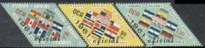 Ecuador CO19-CO21, MNH. Mi D195-D1970. Official 1964. OAS-Flags. Official 1961.