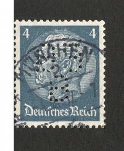 GERMANY-USED STAMP-PERFIN, PERFINS-1933.