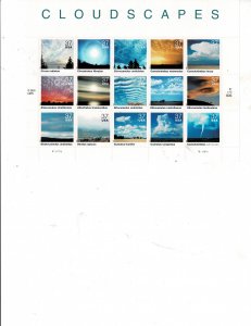 Cloudscapes 37c US Postage Sheet #3878 VF MNH