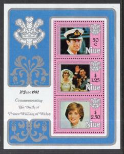 Niue 356a Royal Wedding Souvenir Sheet MNH VF