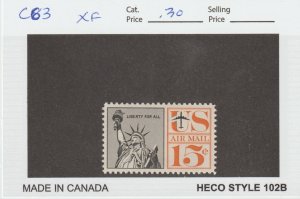 Scott# C63 1961 15c Statue of Liberty Issue XF MNH