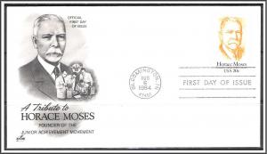 US #2095 Horace Moses FDC