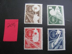 GERMANY 1953 MNH SC 698-701 SET XF (209)