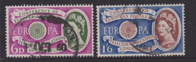 Great Britain Sc#377-378 Used