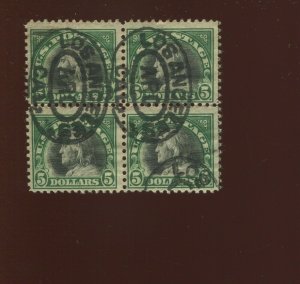 524 Franklin High Value Used Block of 4 Stamps (By 888)