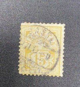 Switzerland Scott Number 75 Used