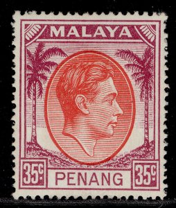 MALAYSIA - Penang GVI SG17, 35c scarlet & purple, M MINT. 