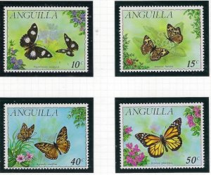 Anguilla 123-26 MNH 1971 Butterflies (fe8854)