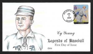 UNITED STATES FDC 33¢ Cy Young 2000 Collins H-P