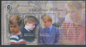 Micronesia #543 Prince William  Sheet of 3 (MNH) CV$6.00