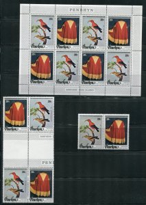 Penrhyn 93-96, 96c,d Discovery of Hawaii Stamp Sheets and Pairs All MNH 1978