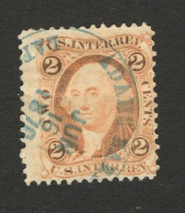 USA -USED STAMP, 2c Orange - Internal Revenue - GEORGE WASHINGTON - 1862.