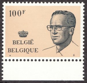 1989 Belgium Sc #1102 - 100Fr King Baudouin - MNH stamp Cv$9.75