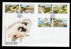 Isle of Man # 587-592 1994 FDC Birds!