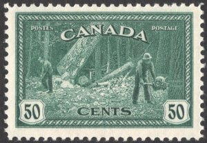 Canada SC#272 50¢ Lumbering in British Colombia (1946) MNH