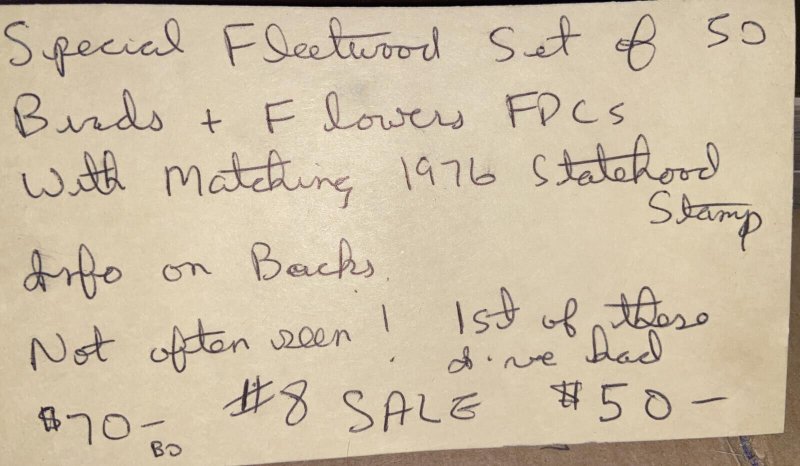 100 STAMPS OF 50 STATES CMPLT SET 50 BIRDS/FLOWERS IN ALBUM & 50 STATES STAMPS *