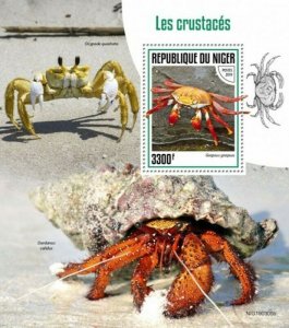 Niger - 2019 Crabs on Stamps - Stamp Souvenir Sheet - NIG190305b 