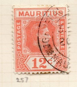 Mauritius 1938 GVI Early Issue Fine Used 12c. NW-90954