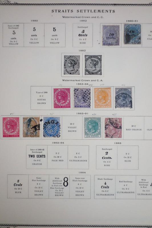 Straits Settlements Mint and Used Stamp Collection