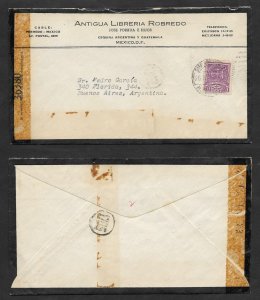 SD)1940 MEXICO  CRUZ DE PALENQUE 10C SCT 711, EXAMINED COVER 36380, CIRCULATED